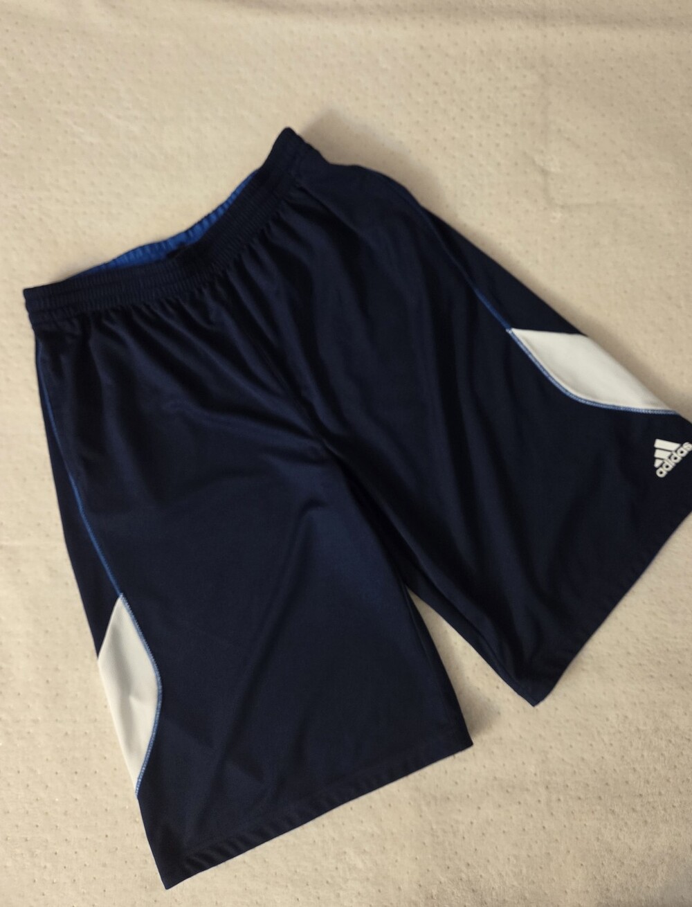 ADIDAS navy blue athletic SHORTS size XL